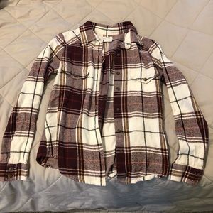 Two flannels, barley worn